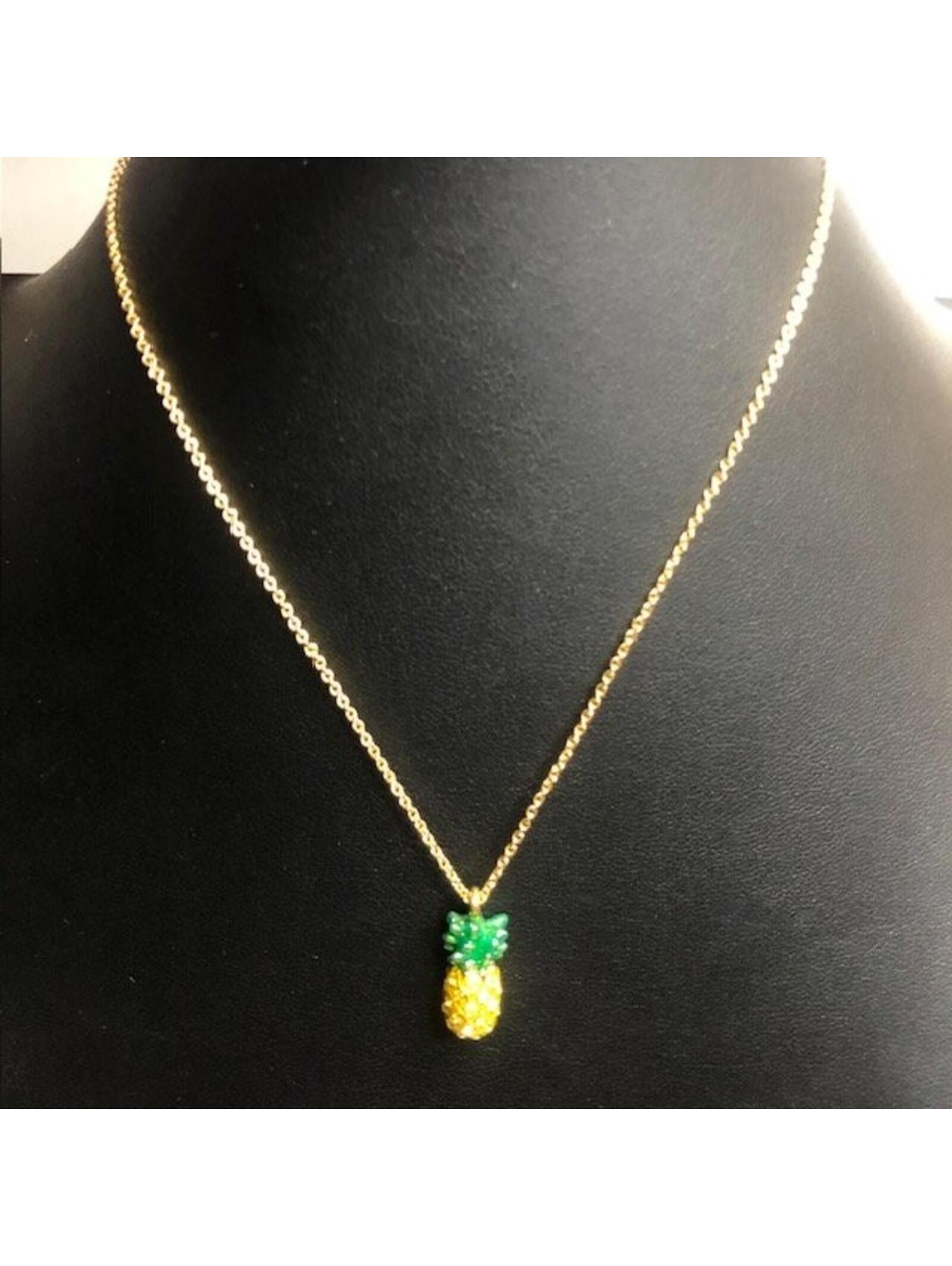B0053 Tcs Touchstone By Swarovski Pineapple Pendant Necklace Gold Tone 1618 B0053 Tcs Touchstone By Swarovski Pineapple Pendant Necklace Gold Tone 1618